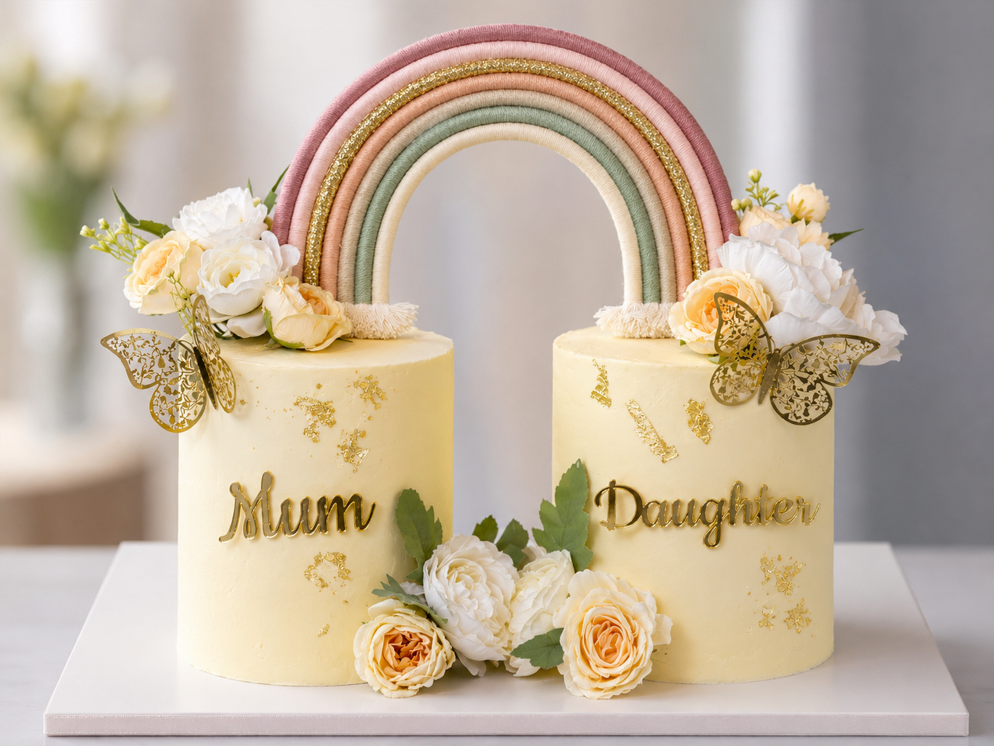 Mum and Daughter Elegant Cake