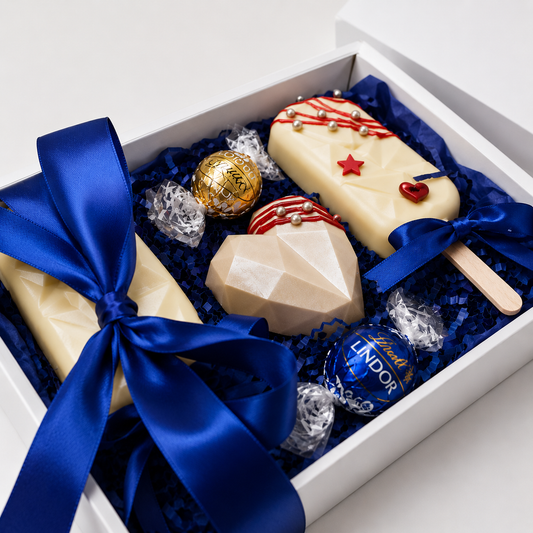 Blue Theme Cakesicles and Lindor