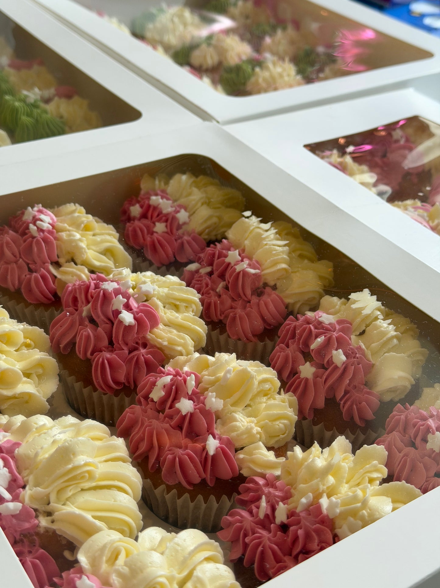 Delightful Pink and White Cupcakes